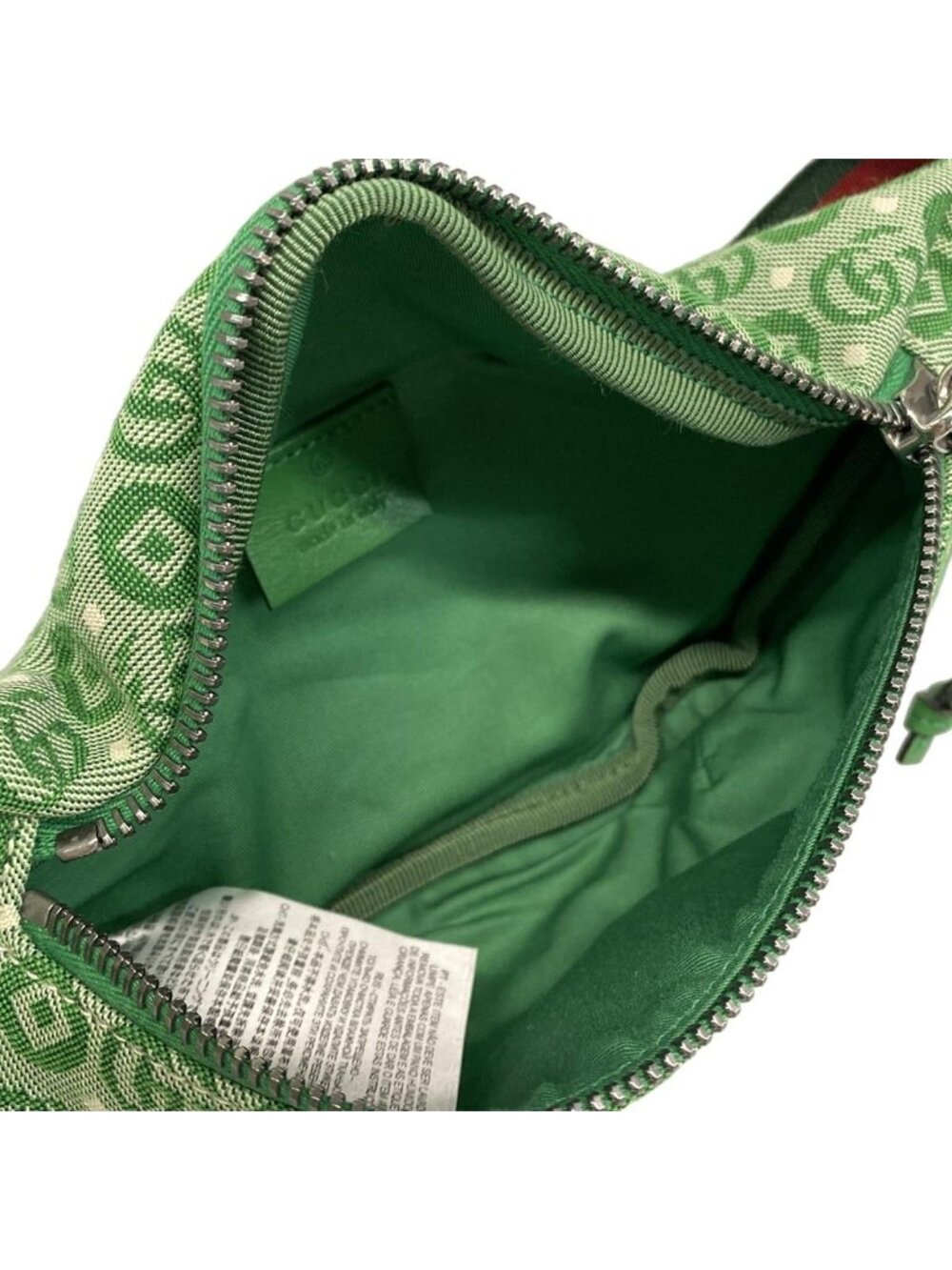 Gucci Waist Pouch Interlocking Children's Belt Bag Green Ivory Collection - Picture 6 of 10